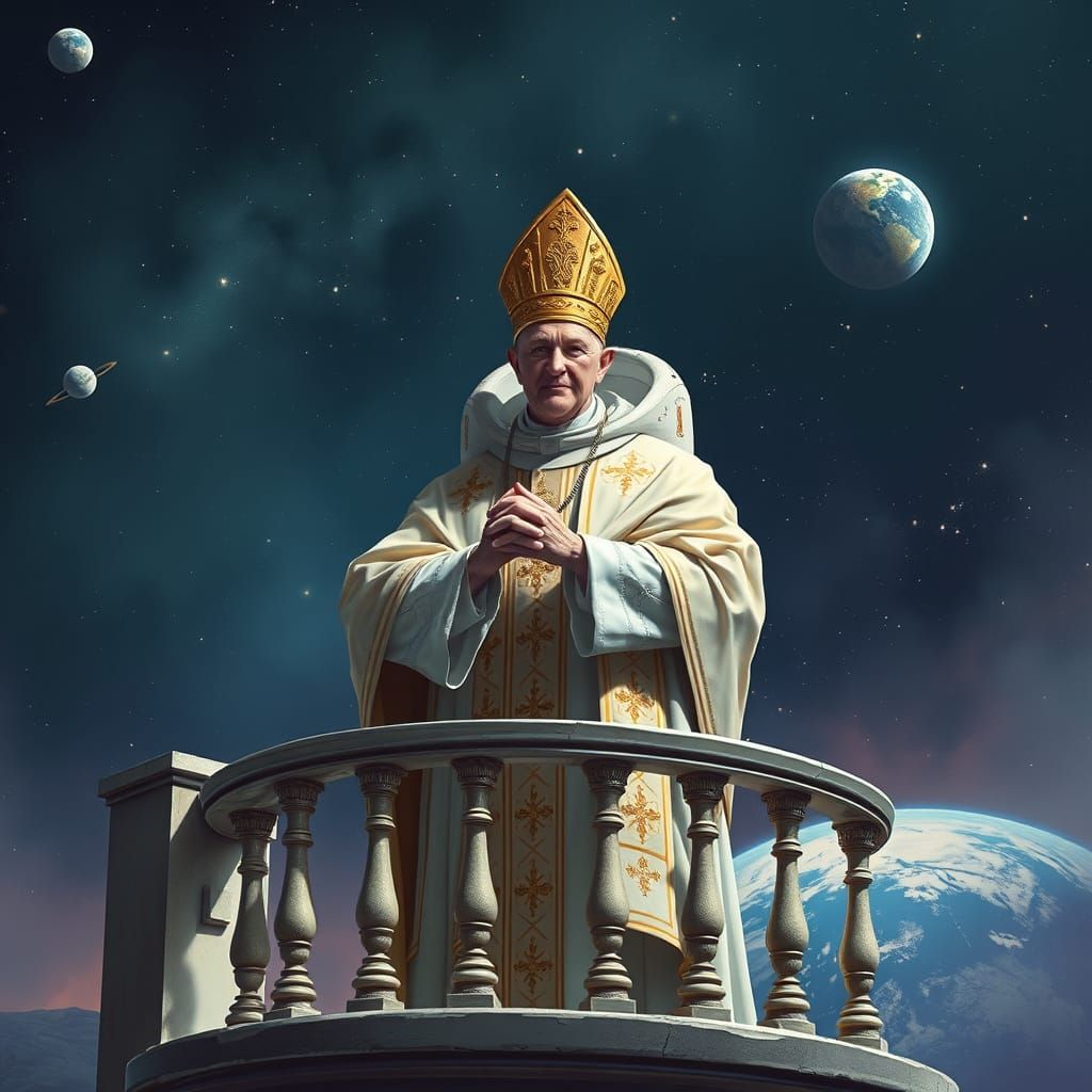 Lunar Pope Gives Historic Speech from Vatican Balcony in Cos...
