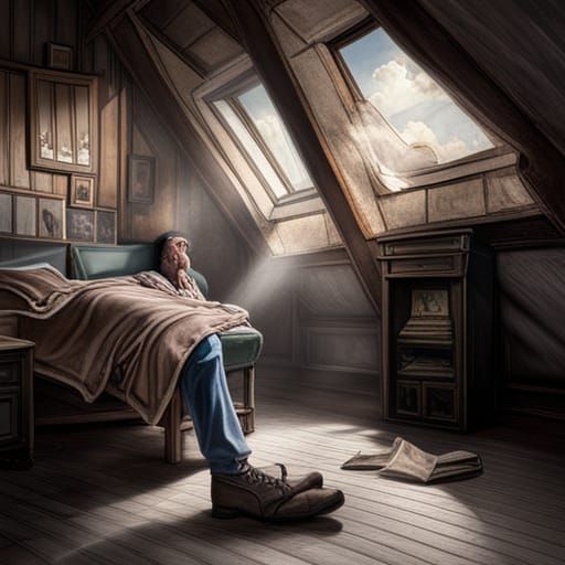 Dusty Attic Memories in Hyperrealistic Style