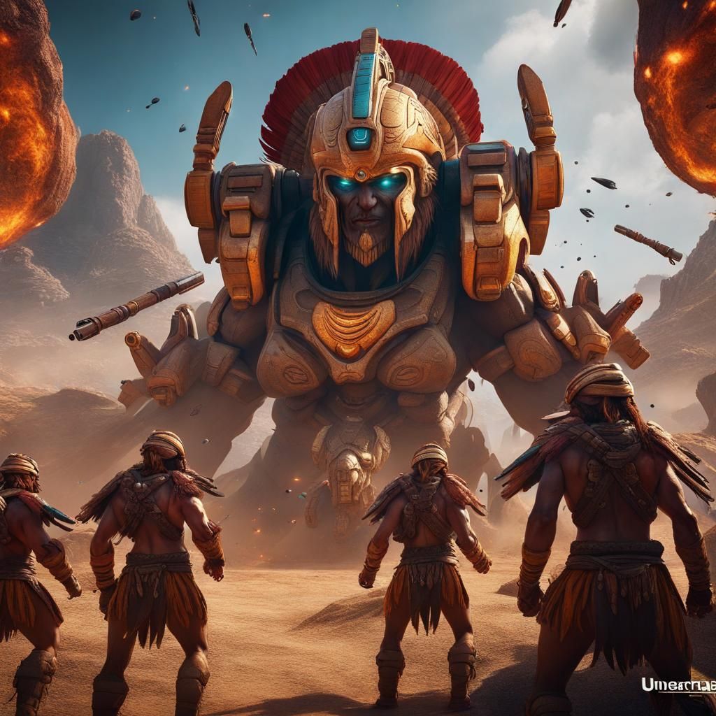 Fantastical Native American Tribe Attacks Spartans