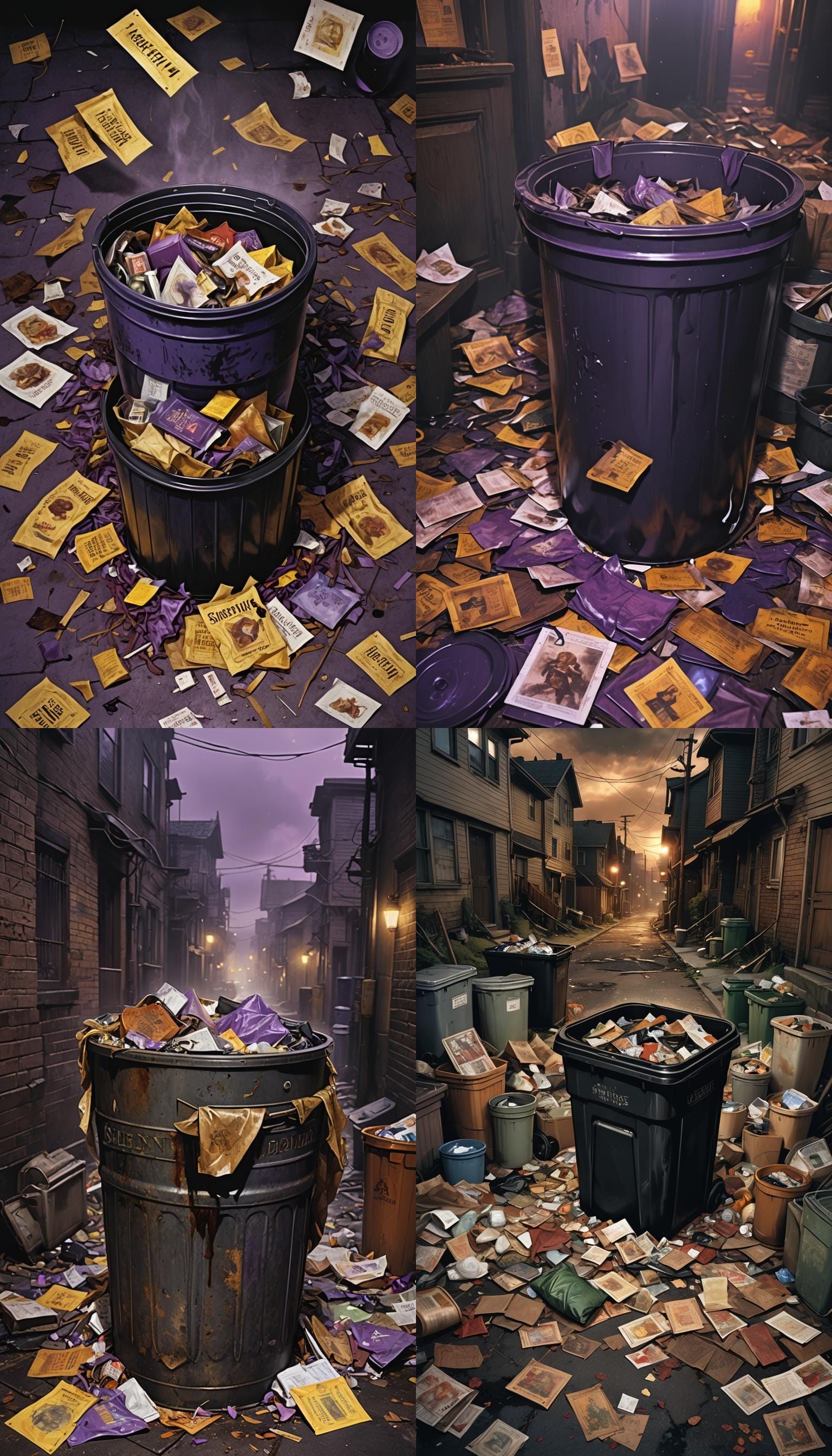 Silent Hill PS1 CD in Trash Can: Dark Fantasy Art