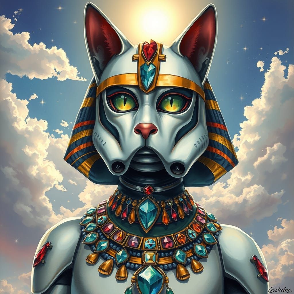 Stormtrooper Cat - Bejeweled