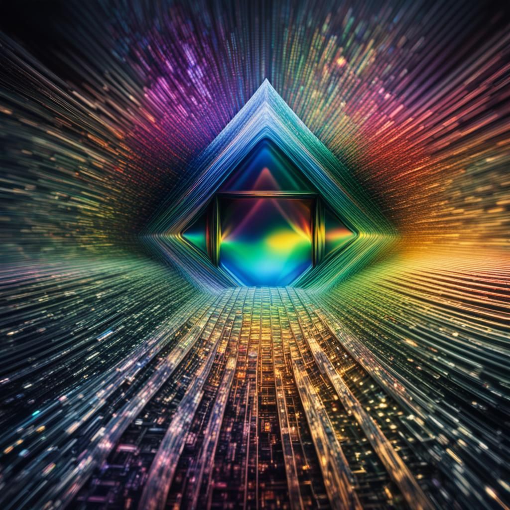 Hyperrealistic Prismatic Diffraction with Intricate Details