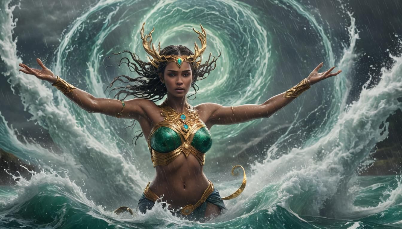 Goddess of Storms: Fantasy Concept Art