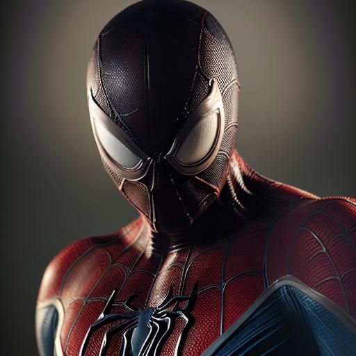 Venom Spider-Man Portrait with Bokeh Lighting