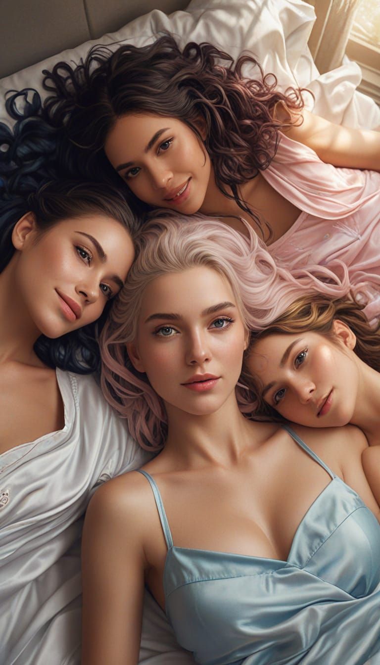 Radiant Women in Magical Fantasy Portrait