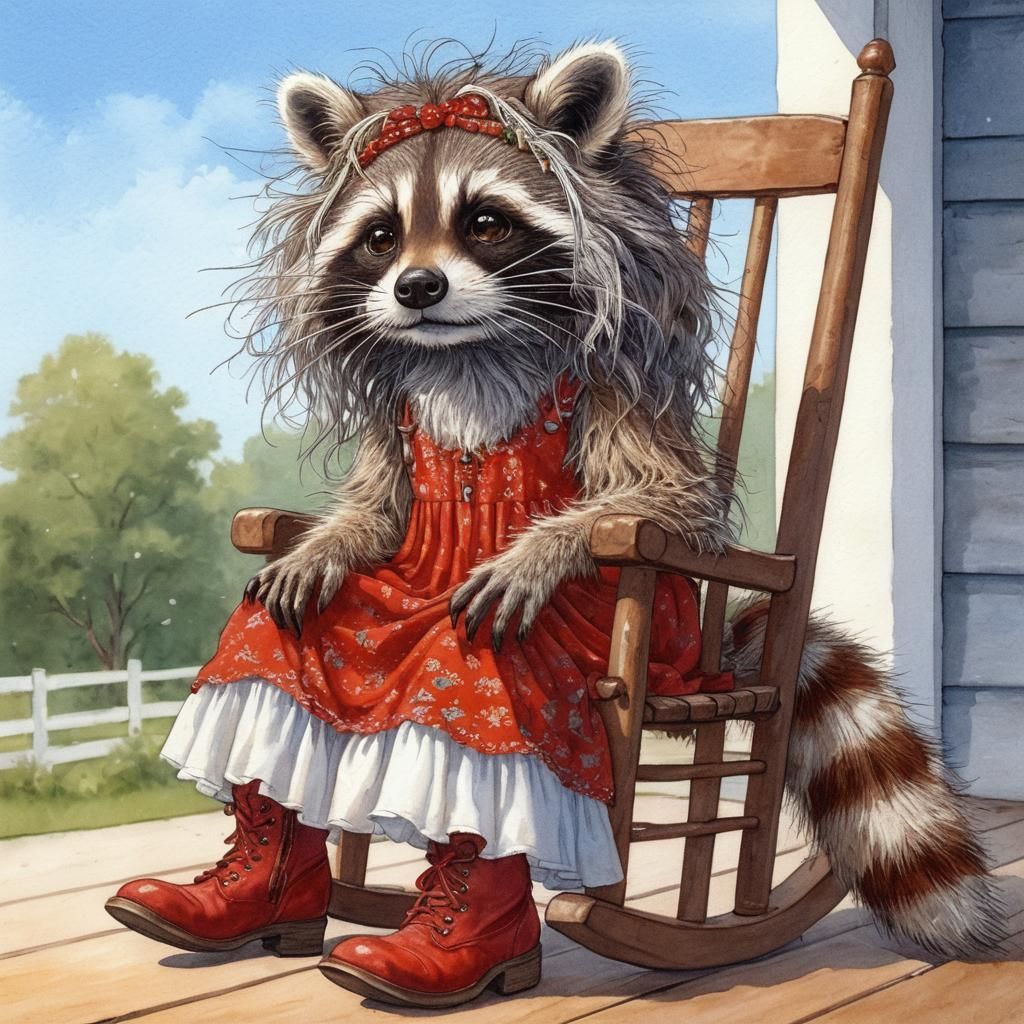 Hippie Raccoon