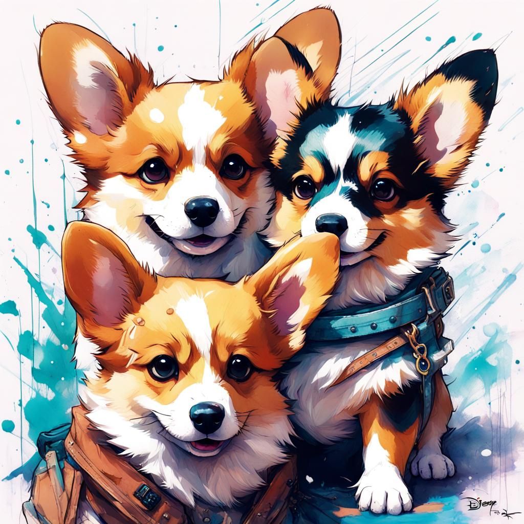 The Corgi Trio