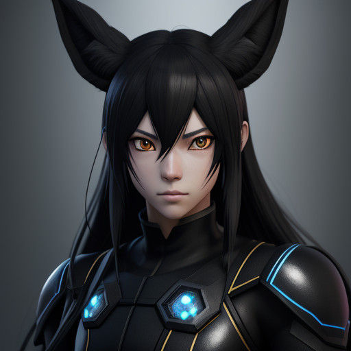 Majestic Umbreon humanoid Revealed in Stunning 3D Anime Art