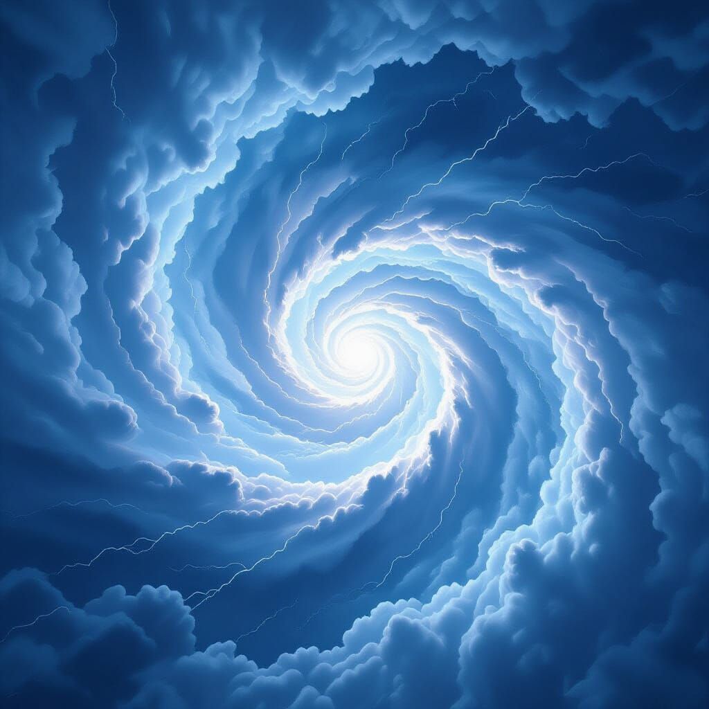 Extreme Birds-Eye View of a Colossal Hurricane