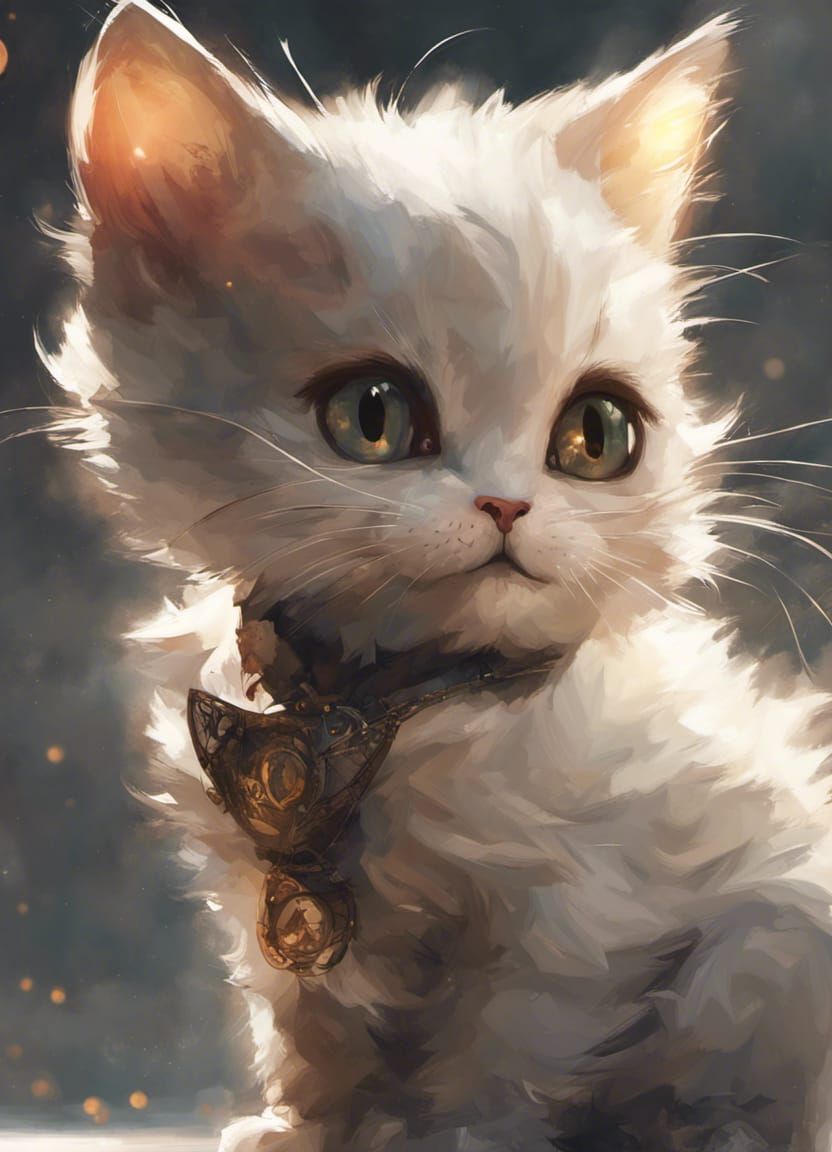 Anthropomorphic Cat Basking in Sunshine