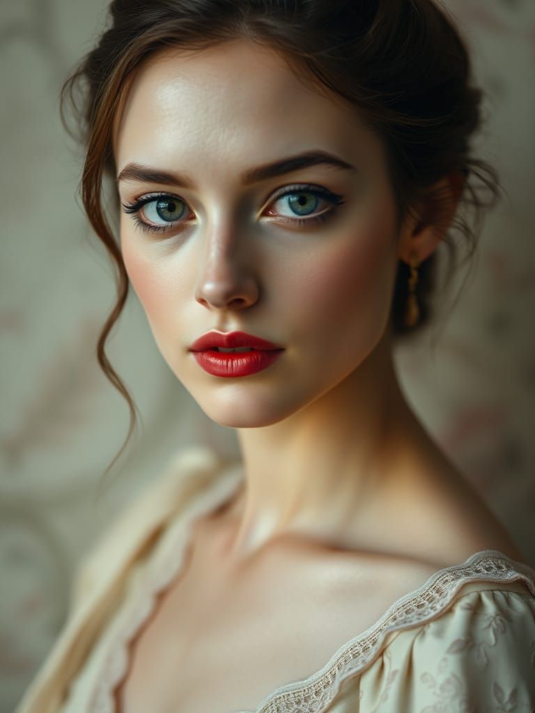 Elegant Woman's Portrait with Soft Lighting