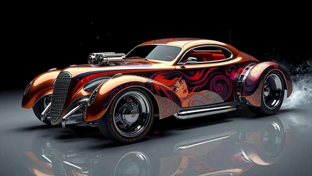 Nitrous Gasser with Manga Graphics in Futuristic Style