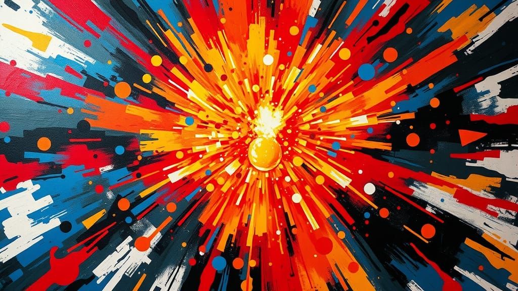 Abstract Art : A Bomb going Boom