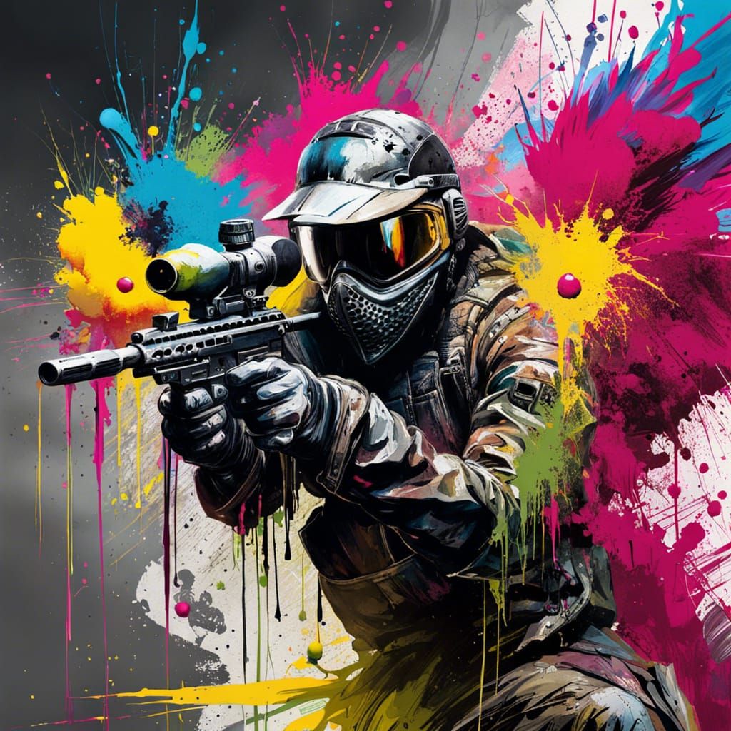 Colorful Ink Splash Art in 3D with Dramatic Lighting