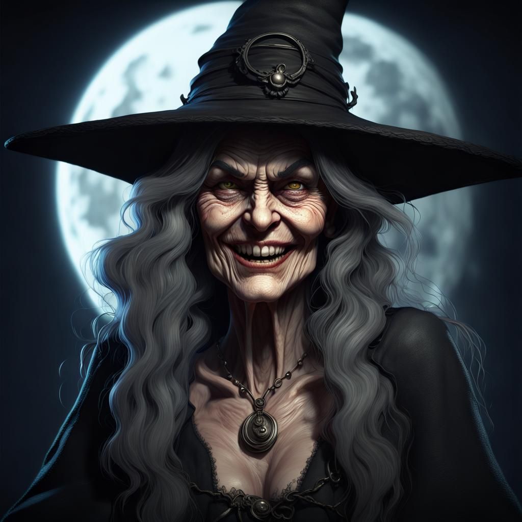 Wicked Witch's Face Revealed in Moonlight