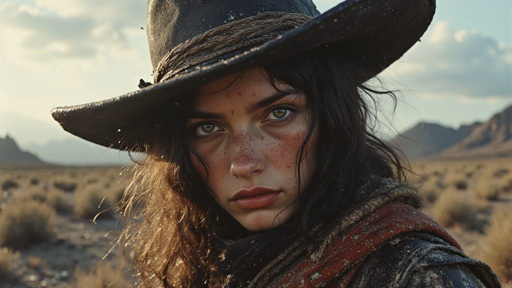 Ghost Ranch Portrait in Dynamic Lighting