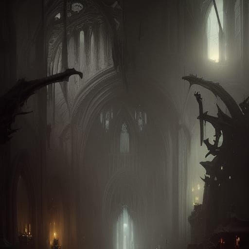 High Gothic Figure in a Sea of Tears