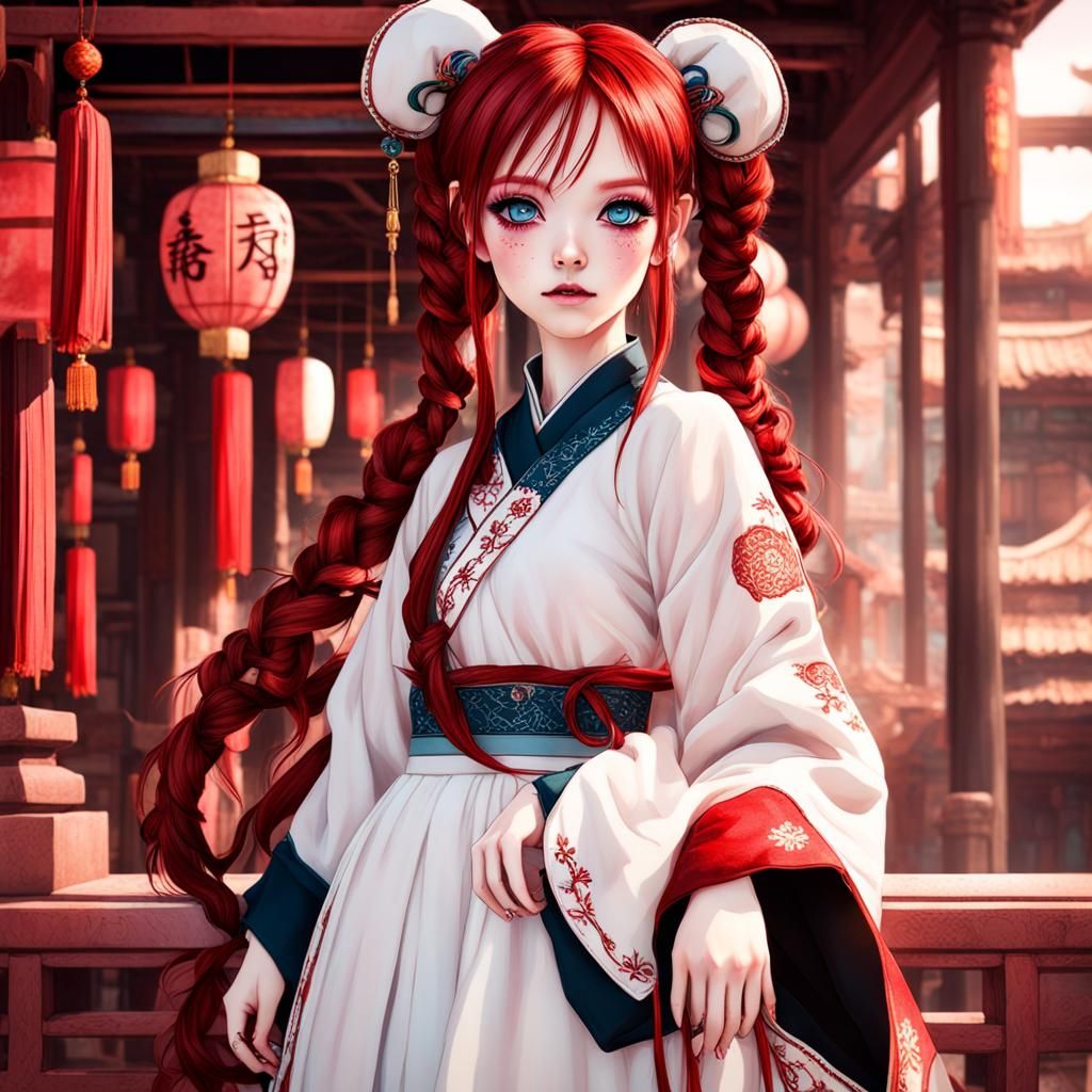 Strikingly Pretty Mannequin Girl with Kawaii Outfit