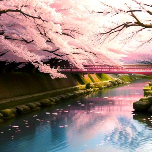 Beautiful Cherry Blossom Trees in Bloom