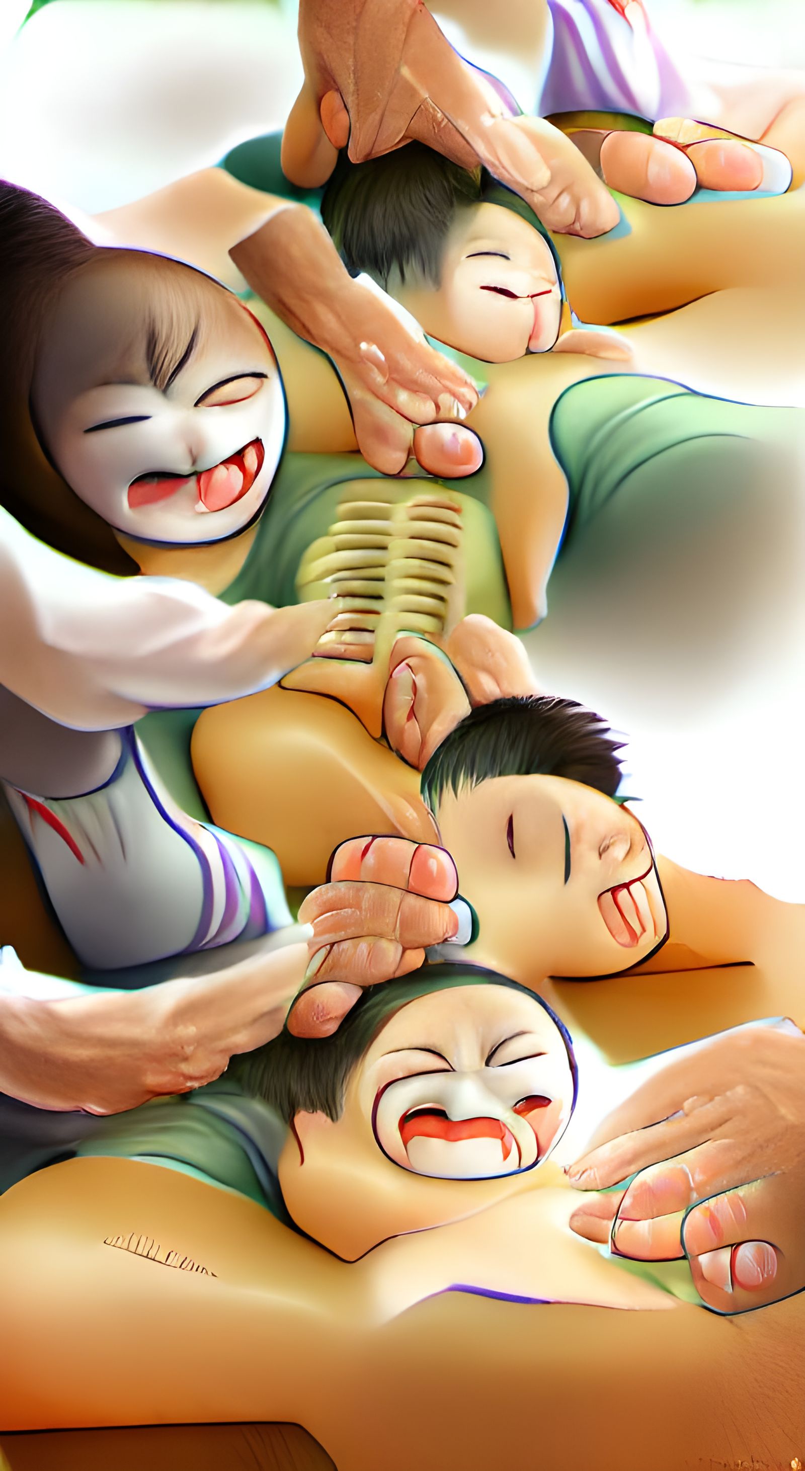 Tickle Torture Massage Concept