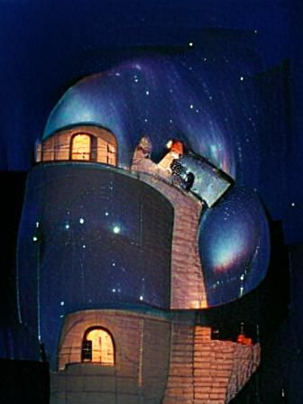 Interior of a Starry Observatory, Digital Art