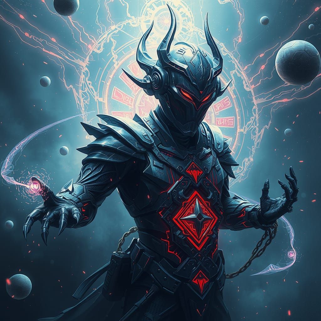 Grimdark Fantasy Quantum Consciousness Art