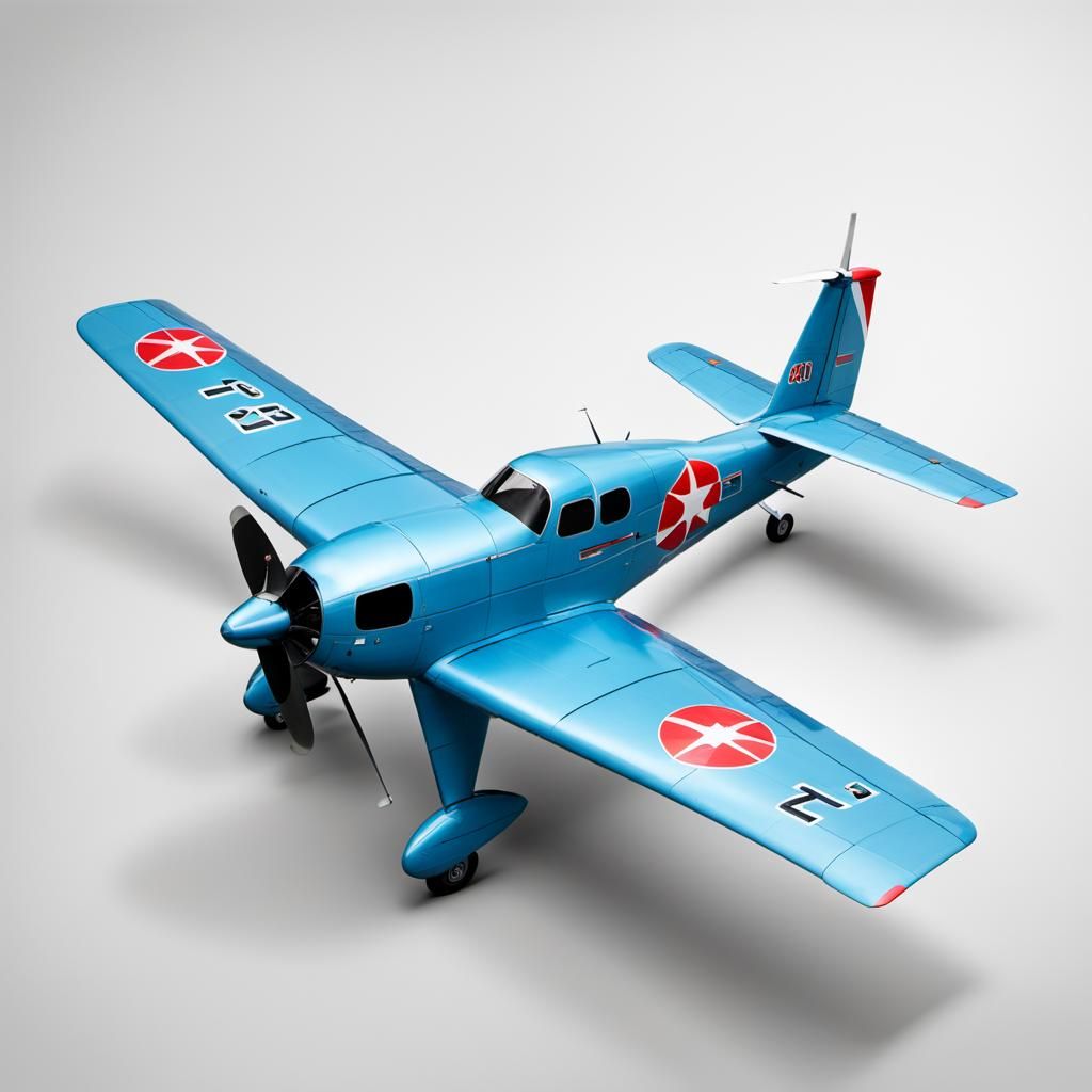 Classic Two-Bladed Propeller Airplane