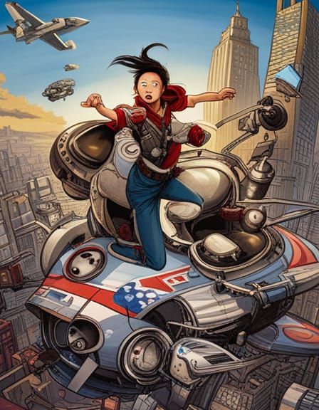 Dystopian City Chase: Street Art in Unreal Engine