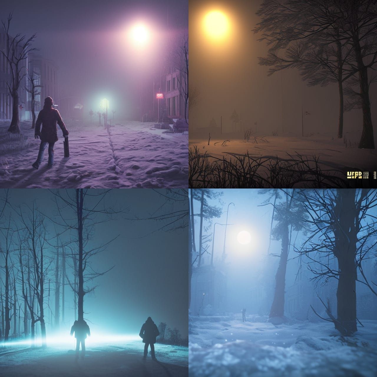 Zombie Apocalypse in Hyperrealistic Thermal Imaging