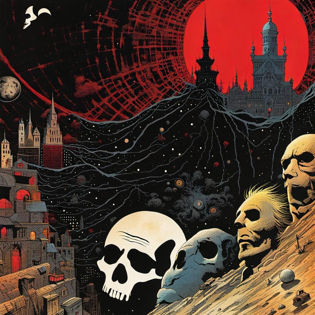 Sandman Comic Book Nightmare Frequencies Visualization