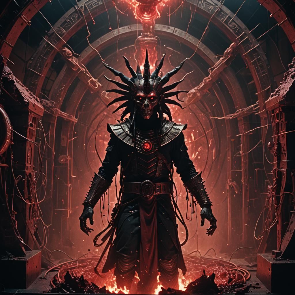 Devil rising out of Hell