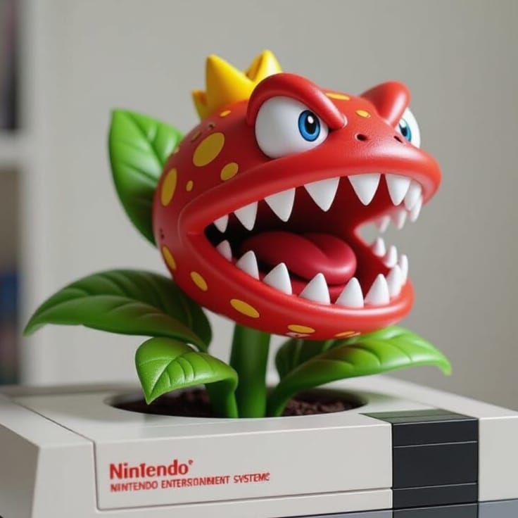 Super Mario Piranha Plant on NES