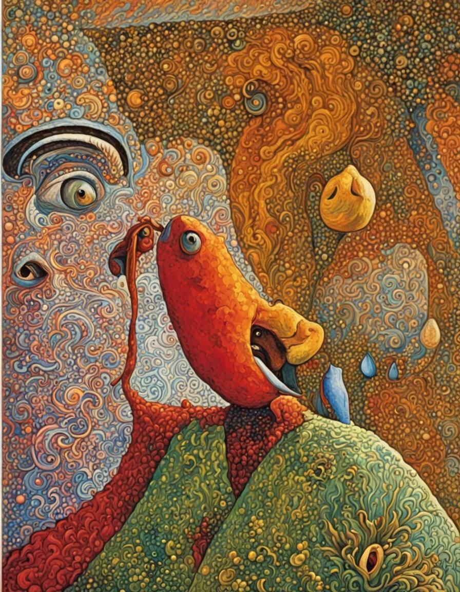 Abstract Opera Singers in Surrealist Style