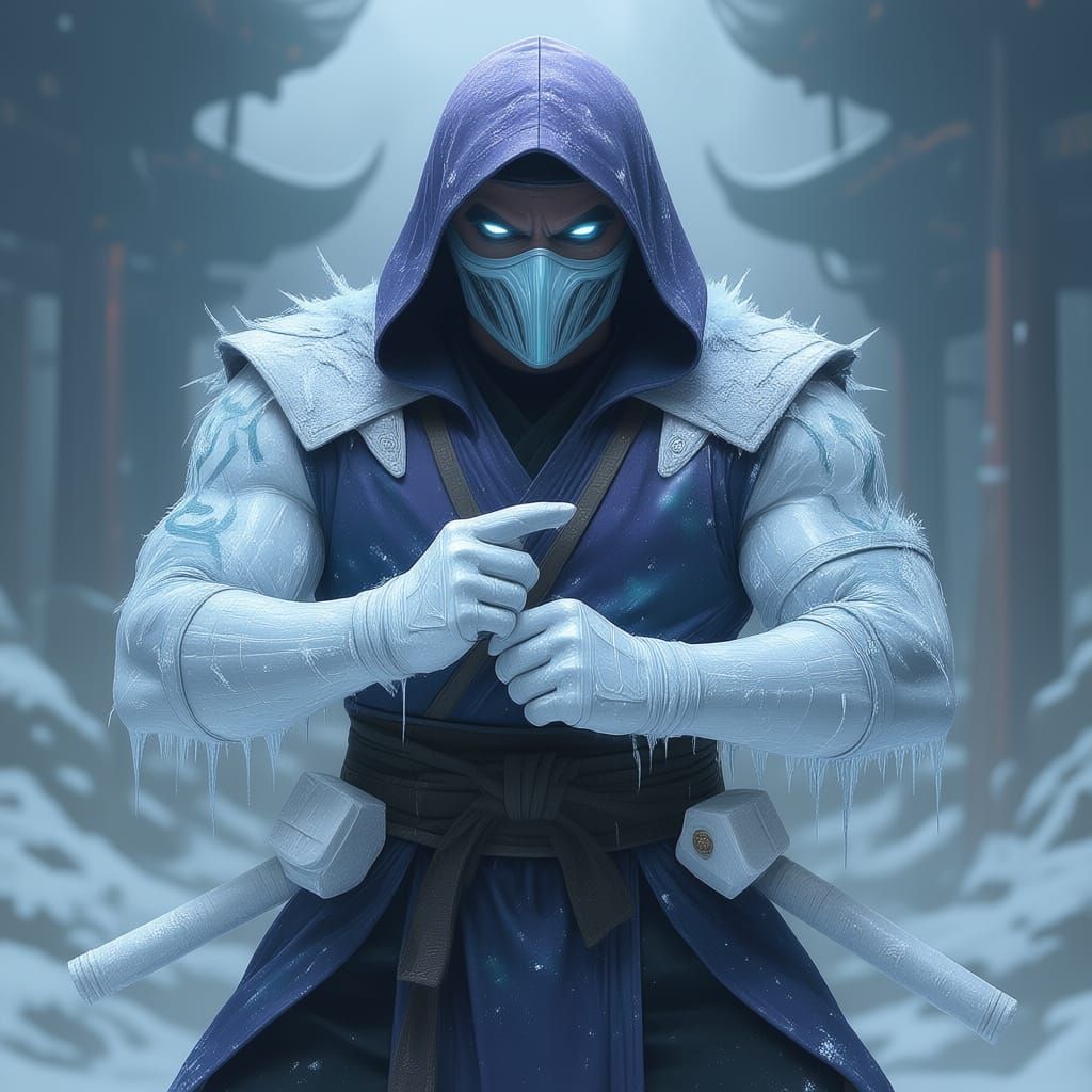 Sinister Frost Ninja Sorcerer Inspired by Mortal Kombat & Na...