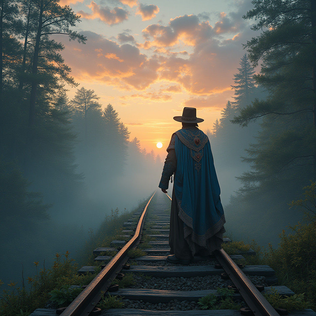 Mystical Proctor in Celestial Minnesota Landscape