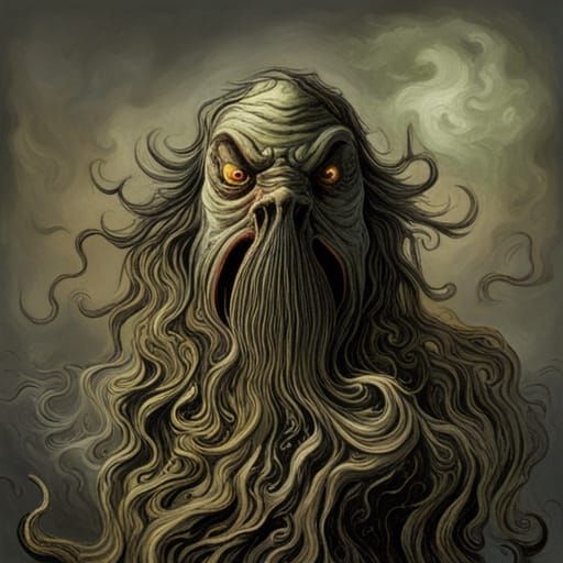 Ceramic Cthulhu in Style of Gustave Doré