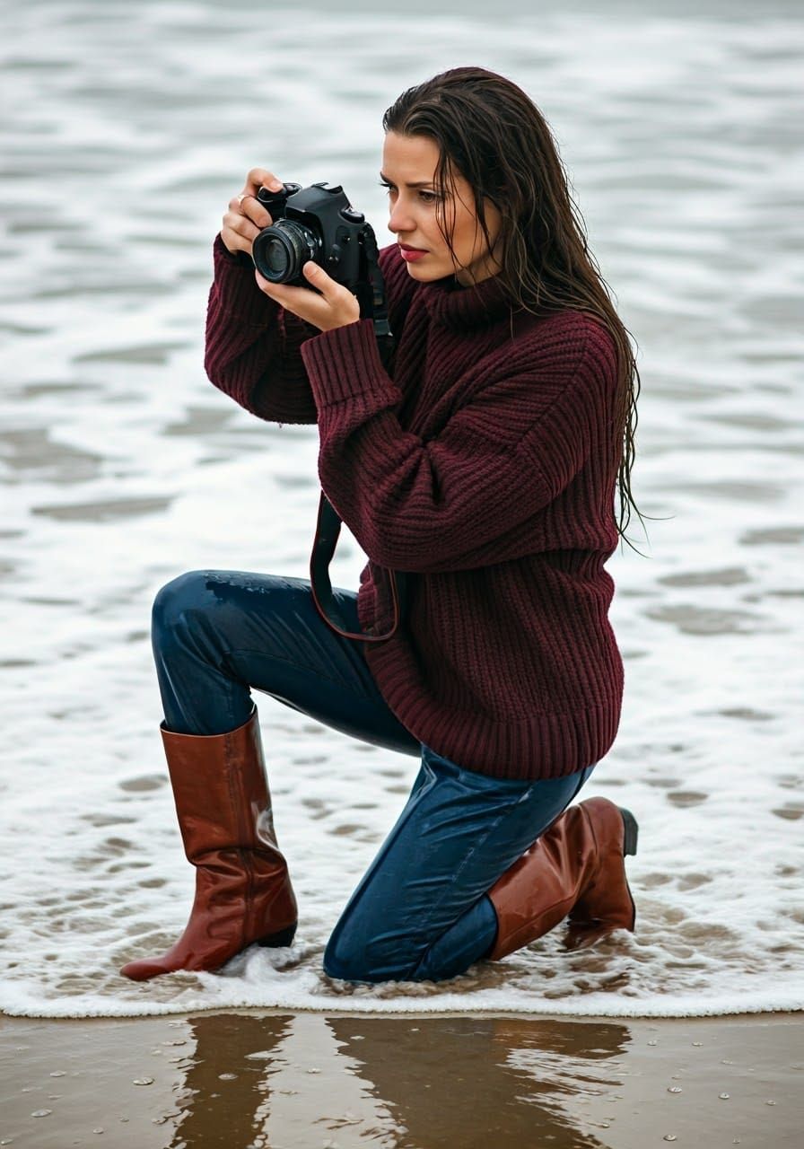 Photographer Captures Ocean Moment in Photorealistic Style