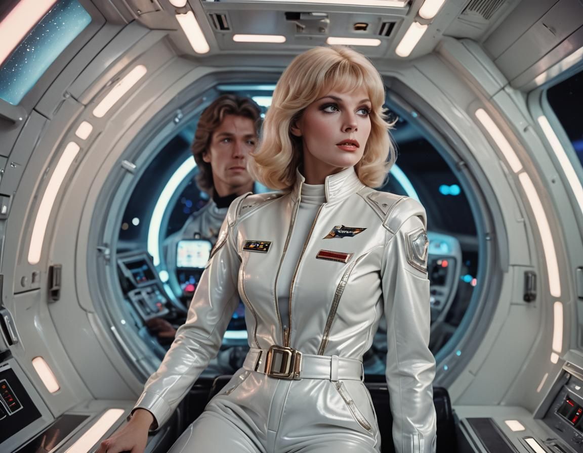 Galaxina: Retro Sci-Fi Portrait in 70s Style