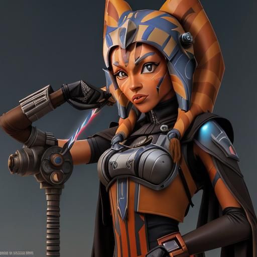 Ahsoka as Clockpunk Steampunk Engine