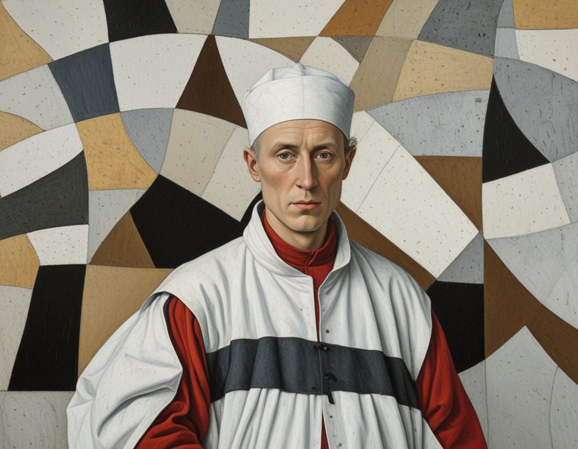 A Man Contemplates the Horizon in Photorealistic Style