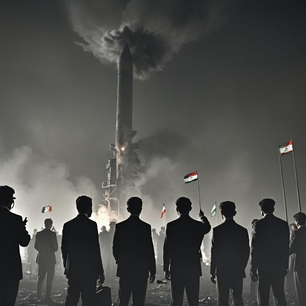 Noir Thriller: Nuclear Weapon Under Shadowy Skies