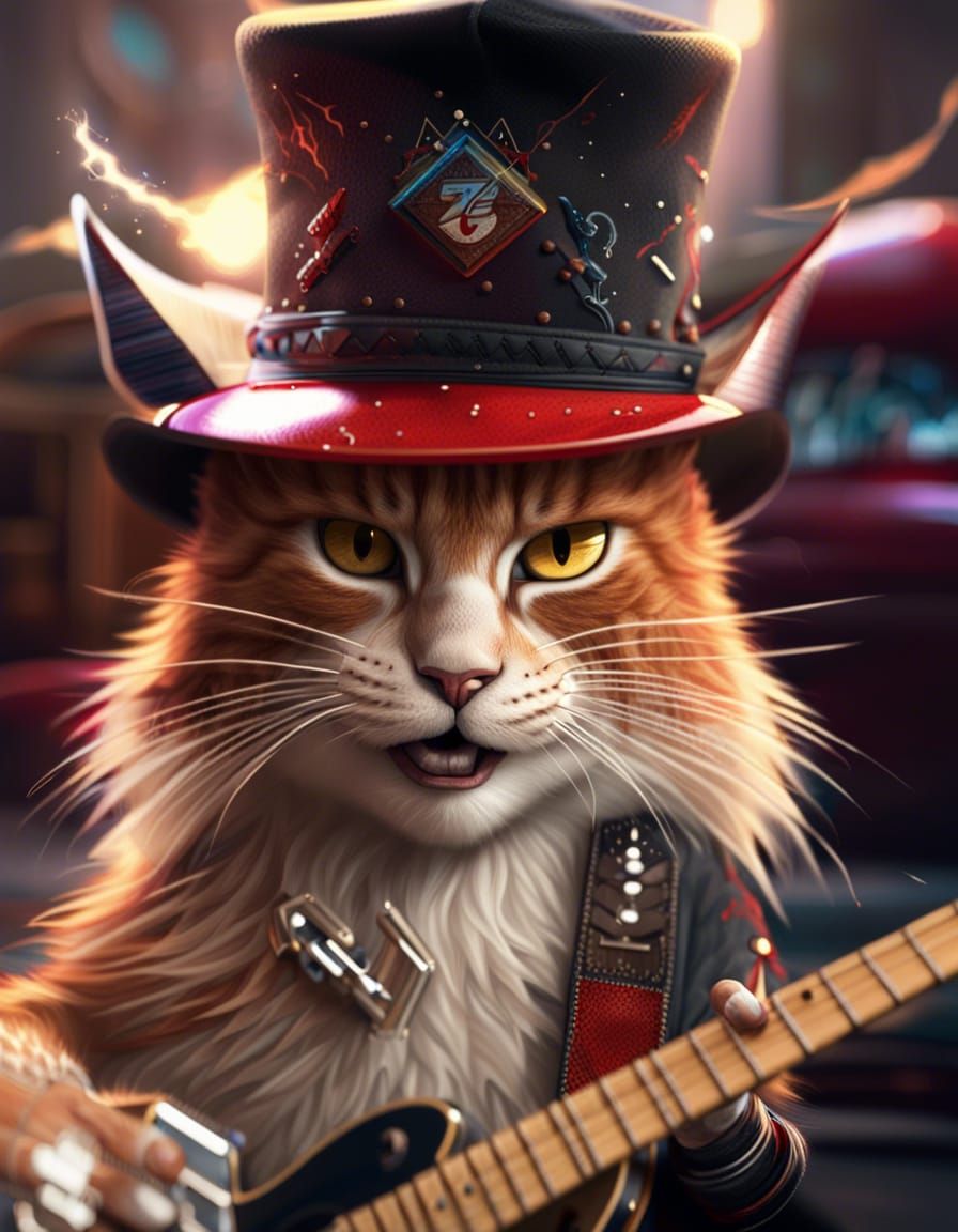 My cat joined ZZ Top