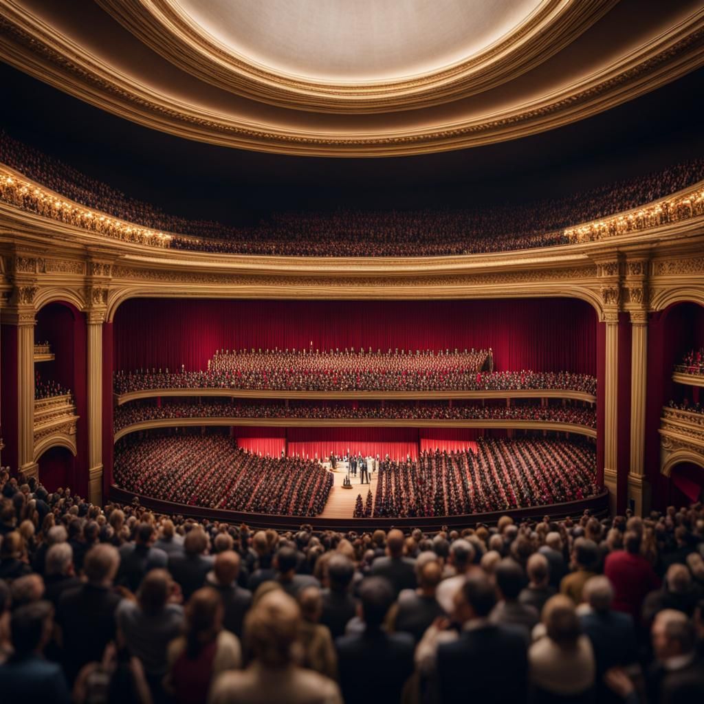 Vienna Opera House Diorama in Tilt-Shift