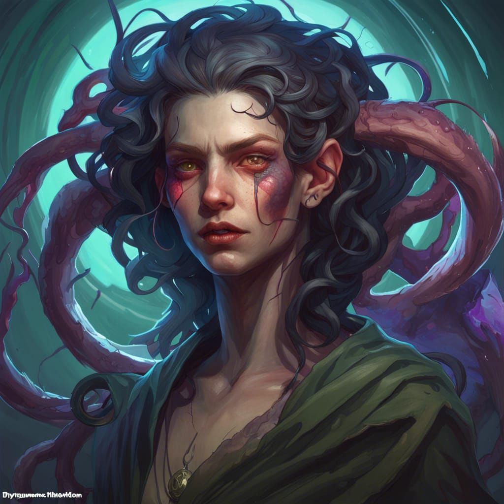 Demonic Eldritch Parasite Portrait in Unreal Engine 5