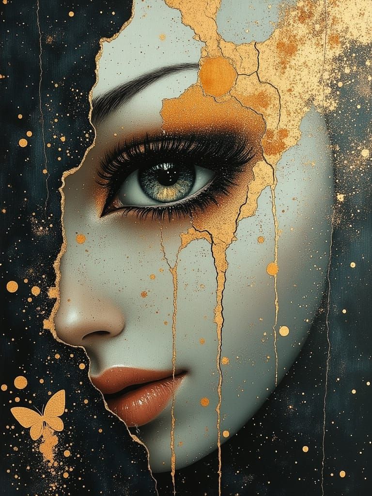 Abstract Oil Painting on Canvas