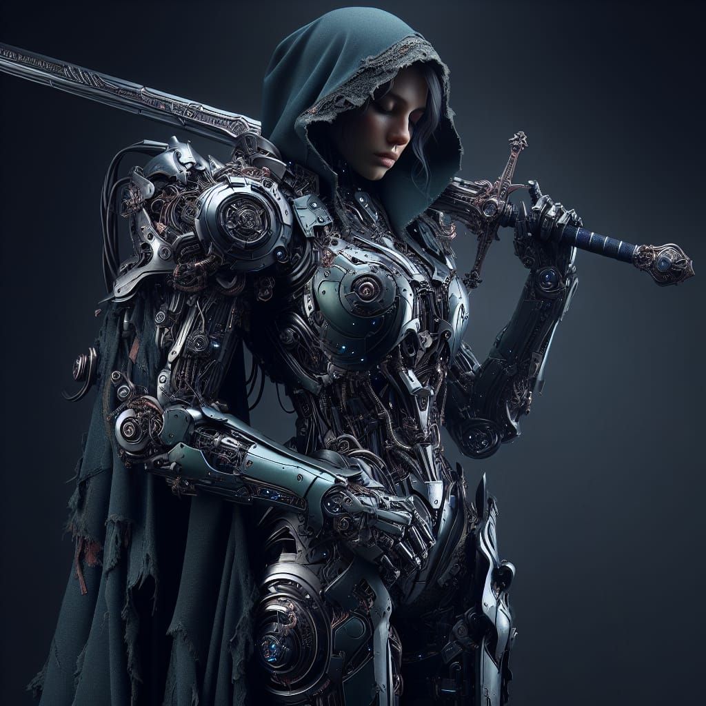 Female Knight Cyborg 1