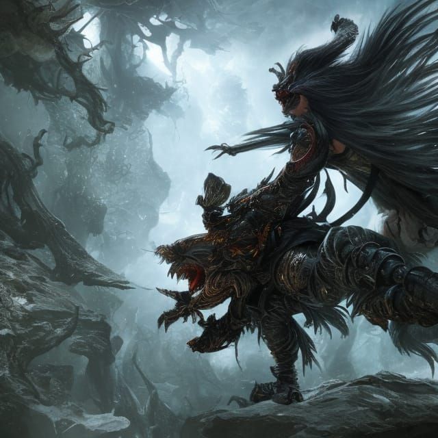 Red Riding Hood Rides a Ferocious Wolf