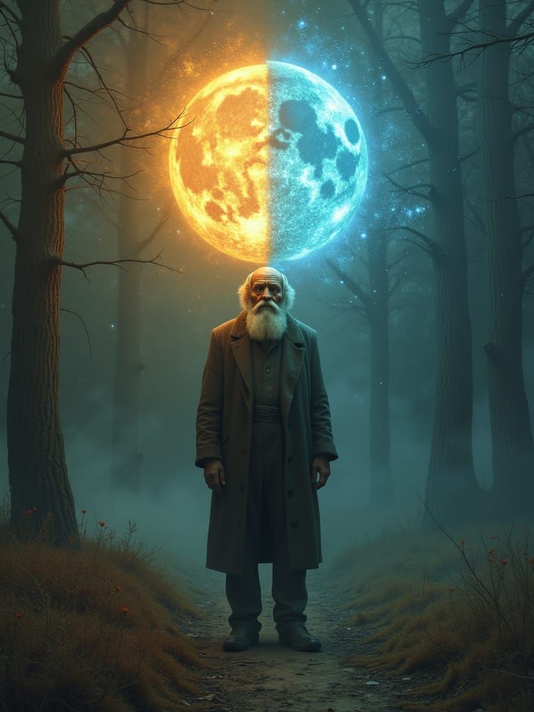 An old soul stands at the crossroads.