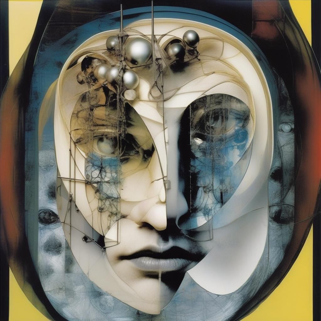 Binary System of Self: Abstract Molecular Aura