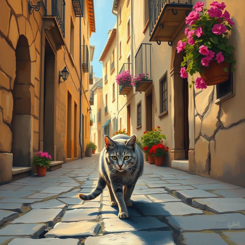 Stray cat on a Spanish Island